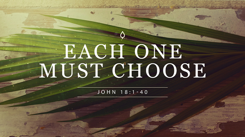 Each One Must Choose