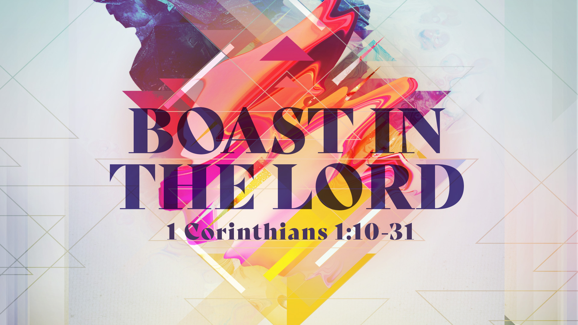Boast in the Lord