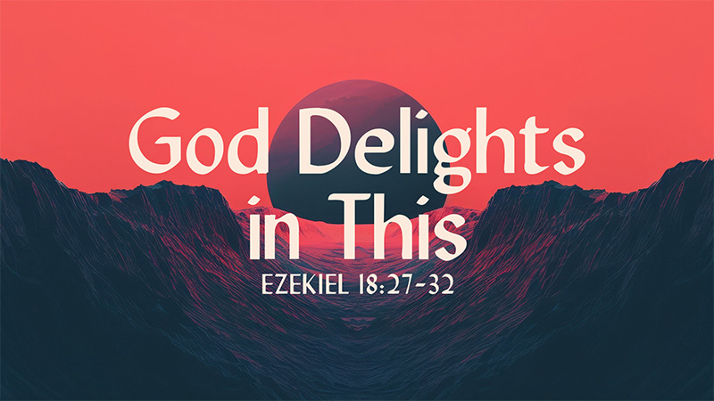 God Delights in This