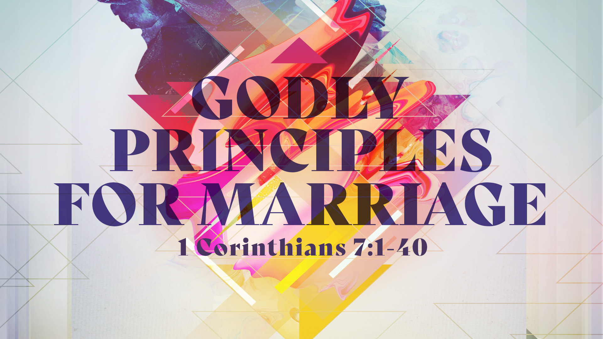 Godly Principles for Marriage