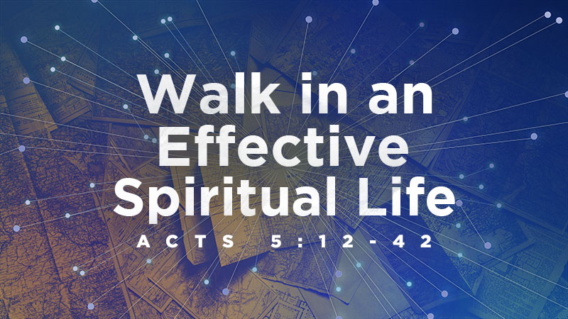 Walk in an Effective Spiritual Life