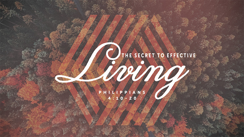 The Secret to Effective Living