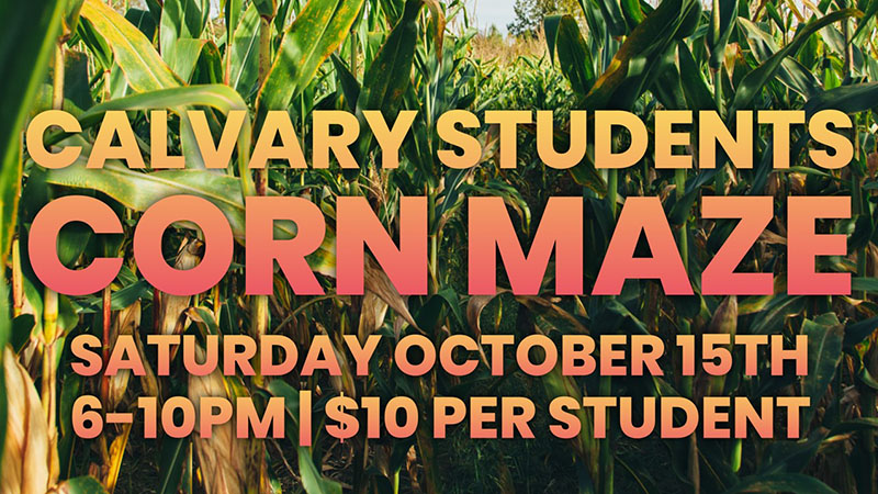 Calvary Students Corn Maze