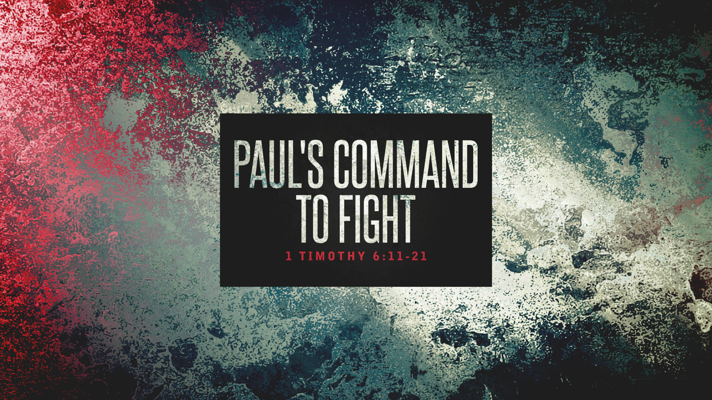 Paul's Command to Fight